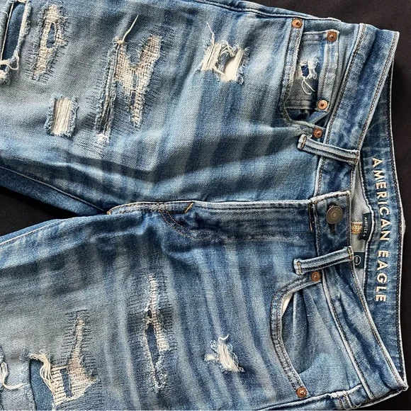 Men’s American Eagle Outfitters Airflex Slim Fit Blue Jeans 29x34 some flaws - Picture 2 of 11